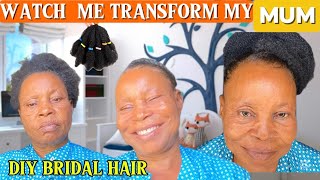 TRANSFORMATION: DIY bridal Look on my Mum #bridal #diy