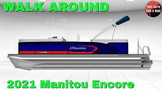 2021 Manitou Encore 23 RF VP Pontoon Walk Around