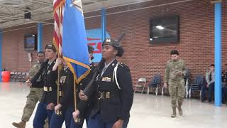 MacArthur Highlander Battalion UnArmed Color Guard 2024 Oklahoma State Championship Drill Meet