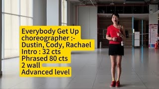 Everybody Get Up line dance (Tutorial) 26/3/24