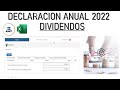 DECLARACIÓN ANUAL DIVIDENDOS 2022