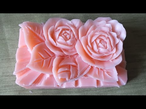 How to Make Carving Soap a rose Flowers handmade การแกะสลักผลไม้ How to Make Carving Soap a rose Flowers handmade การแกะสลักผลไม้