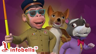 Police Koti Mama mattu Kalla Nari - Super Police | Kannada Rhymes \u0026 Kids Cartoon Video | infobells