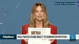 Hollywood stars react to Edmonton petition