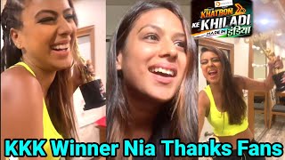 Khatron Ke Khiladi, Made in India: Winner Nia Sharma THANKS Fans| Nia Sharma CELEBRATES Winning KKK