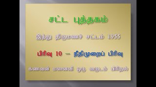 Judicial Separation Hindu Marriage Act 1955 Section 10 and Court Filling Procedure in Tamil