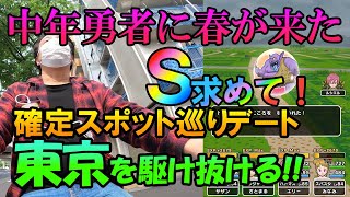 ドラクエウォーク318【東京で確定スポット巡り！自転車デートで嫁とレアモンスターのこころＳをつかみ取れ！】