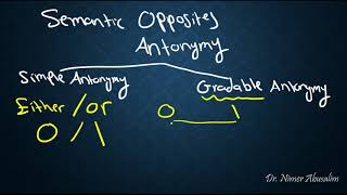 SEMANTICS-17 Sense Relations (Similarity, Synonymy & Semantic Opposites)