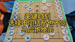 街头象棋，关键时刻，选择不同结局也不同，马定乾坤，马后炮绝杀