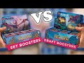 Which has more RARES / MYTHICS ??? Set VS Draft Booster Box comparison. The Lost Caverns of Ixalan