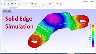 Solid Edge Simulation (FEA) Tutorials #1 | Linear Static Analysis | Motorcycle Fork Shoulder