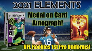 2021 Elements Football - 5 Cards for $375! Metal on Card Autograph!