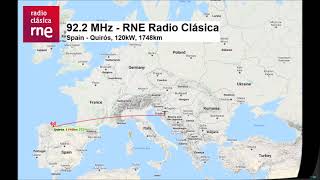 [Sporadic E] FM DX - Spain Radio RNE 3, RNE Clásica, Euskadi irratia - received in Bosnia 07.05.2021