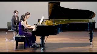 Yoshiko Iwai and Yuka Imamine play Mozart Sonate für Klavier zu 4 Händen B-Dur K.358 K6.186c