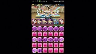 パズドラ【第8回チャレンジダンジョン！レベル8（回復なし）】最強装備・曲芸士49倍PT