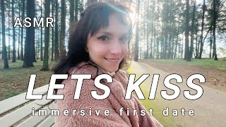 First Date Success | She REALLY likes you 🥰 Immersive Park Stroll and FIRST KISS | Binaural ASMR