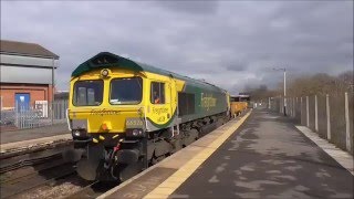 Freightliner 66528 with Hinksey to North Somerset jn ballast wagons