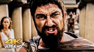 This is Sparta! King Leonidas receives the Persian envoy. 300