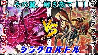 【遊戯王】ローズ・ドラゴンVSブラックフェザー ~激突！ダブルシグナー~