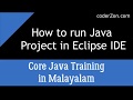 How to run Java Program in eclipse IDE?