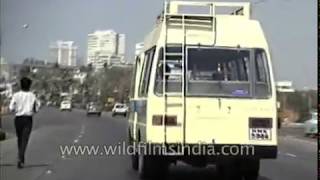 Bombay city from 1980's - archival footage of Mumbai