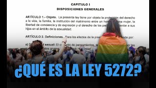 ¿Qué es la ley 5272?