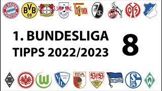 Bundesligatipps 1.Liga - 8.Spieltag - Saison 2022/2023