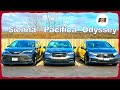 比拼Minivan-Toyota Sienna VS Honda Odyssey VS Chrysler Pacifica 老韩作品