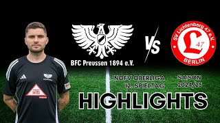 12. Spieltag BFC Preussen - Lichtenberg 47 | HIGHLIGHTS | NOFV Oberliga Nord | BFC PREUSSEN TV