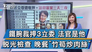 鐵腕裁押3立委 法官是他 脫光檢查 晚餐\