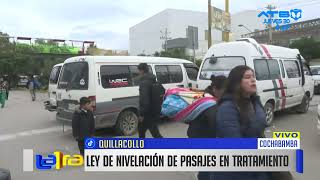 Segundo día de bloqueo en Cochabamba: Transportistas mantienen paro en la tranca de Quillacollo