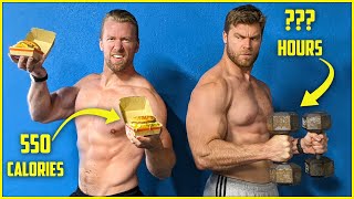 How Hard Is It To Burn Off a Big Mac using Bodybuilding? | Food vs Fitness