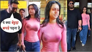 Ajay Devgan got Angry on Nysa Devgan for her Outfit after an ugly Fight at the Airport in Public