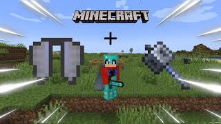 Minecraft Elytra + Mace + Firework Rocket Combo!