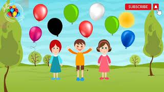 Balloon song for learning color - Learn Colors With Balloons // Kids Play