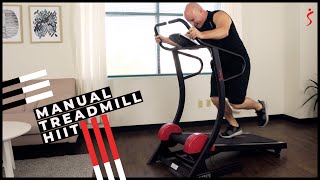 SF-T7878 Cardio Trainer Manual Treadmill HIIT Workout