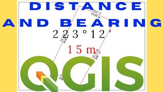 Display Distance and Bearing on QGIS | Labeling Bearings and Distances in QGIS using Expressions