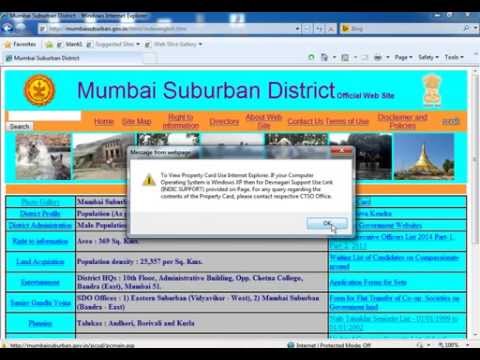 How to view property card of mumbai suburban area. How to view property card of mumbai suburban area.
