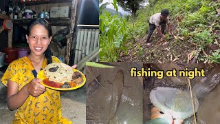 Fishing At Night || Village Life