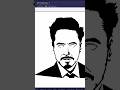 Draw Iron Man using 3 line of Python Code | Python Turtle #programming #coding #ironman #turtle