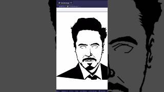 Draw Iron Man using 3 line of Python Code | Python Turtle #programming #coding #ironman #turtle