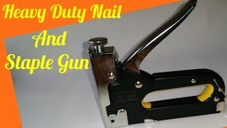 Heavy Duty Nail \u0026 Staple Gun