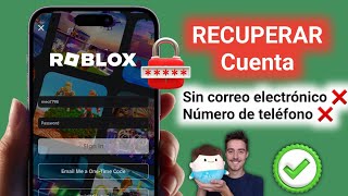 CÓMO RECUPERAR mi CUENTA de ROBLOX sin CORREO electrónico y sin NÚMERO 📱 (2025)