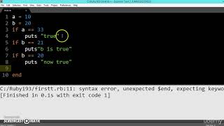 091 Learn python and ruby programming:- if else statements