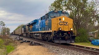 CSX C040-12 with the 1976 Conrail heritage unit leading with a RL K5HL on 01/18/2025 #train #video