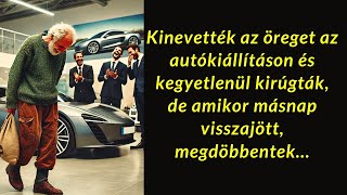 Kinevették az öreget az autókiállításon és kegyetlenül kirúgták, de amikor másnap visszajött,...