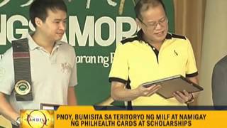 PNoy visits MILF stronghold in Manguindanao