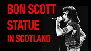Visiting Bon Scotts Statue in Scotland - AC/DC Legend