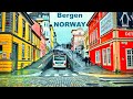 Exploring the Streets of Bergen (NORWAY) on a Rainy Day 🇳🇴