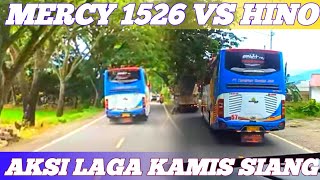 mercy 1526 vs hino Rm 280 mpm kejar transport aksi laga kamis siang